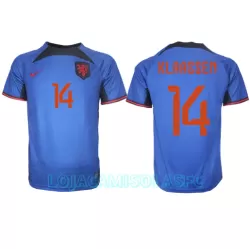 Camisola Holanda Davy Klaassen 14 Homem Equipamento 2ª Mundial 2022 Camisola Holanda Davy Klaassen 14 Homem Equipamento 2ª Mundial 2022