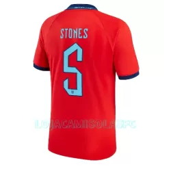 Camisola Inglaterra John Stones 5 Homem Equipamento 2ª Mundial 2022 Camisola Inglaterra John Stones 5 Homem Equipamento 2ª Mundial 2022