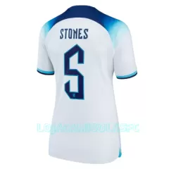 Camisola Inglaterra John Stones 5 Mulher Equipamento 1ª Mundial 2022 Camisola Inglaterra John Stones 5 Mulher Equipamento 1ª Mundial 2022