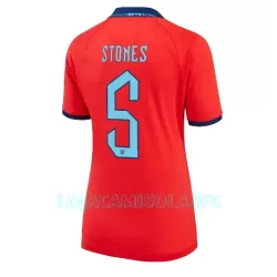 Camisola Inglaterra John Stones 5 Mulher Equipamento 2ª Mundial 2022 Camisola Inglaterra John Stones 5 Mulher Equipamento 2ª Mundial 2022