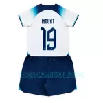 Camisola Inglaterra Mason Mount 19 Criança Equipamento 1ª Mundial 2022