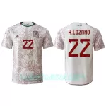 Camisola México Hirving Lozano 22 Homem Equipamento 2ª Mundial 2022