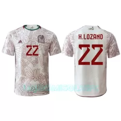 Camisola México Hirving Lozano 22 Homem Equipamento 2ª Mundial 2022 Camisola México Hirving Lozano 22 Homem Equipamento 2ª Mundial 2022