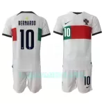 Camisola Portugal Bernardo Silva 10 Criança Equipamento 2ª Mundial 2022
