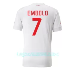 Camisola Suíça Breel Embolo 7 Homem Equipamento 2ª Mundial 2022 Camisola Suíça Breel Embolo 7 Homem Equipamento 2ª Mundial 2022
