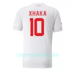 Camisola Suíça Granit Xhaka 10 Homem Equipamento 2ª Mundial 2022