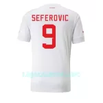 Camisola Suíça Haris Seferovic 9 Homem Equipamento 2ª Mundial 2022
