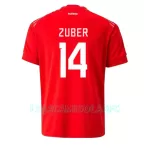 Camisola Suíça Steven Zuber 14 Homem Equipamento 1ª Mundial 2022