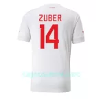 Camisola Suíça Steven Zuber 14 Homem Equipamento 2ª Mundial 2022