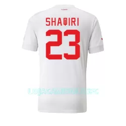 Camisola Suíça Xherdan Shaqiri 23 Homem Equipamento 2ª Mundial 2022 Camisola Suíça Xherdan Shaqiri 23 Homem Equipamento 2ª Mundial 2022
