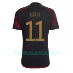 Camisola Alemanha Mario Gotze 11 Homem Equipamento 2ª Mundial 2022