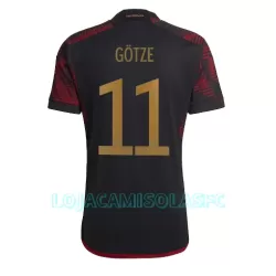 Camisola Alemanha Mario Gotze 11 Homem Equipamento 2ª Mundial 2022 Camisola Alemanha Mario Gotze 11 Homem Equipamento 2ª Mundial 2022