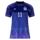 Camisola Argentina DI MARIA 11 Mulher Equipamento 2ª Mundial 2022