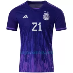Camisola Argentina DYBALA 21 Homem Equipamento 2ª Mundial 2022