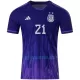 Camisola Argentina DYBALA 21 Homem Equipamento 2ª Mundial 2022