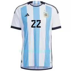 Camisola Argentina Lautaro Martinez 22 Homem Equipamento 1ª Mundial 2022