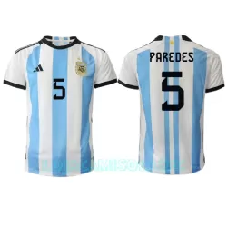 Camisola Argentina Leandro Paredes 5 Homem Equipamento 1ª Mundial 2022