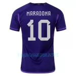 Camisola Argentina Maradona 10 Homem Equipamento 2ª Mundial 2022