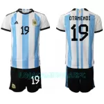 Camisola Argentina Nicolas Otamendi 19 Criança Equipamento 1ª Mundial 2022