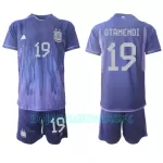 Camisola Argentina Nicolas Otamendi 19 Criança Equipamento 2ª Mundial 2022