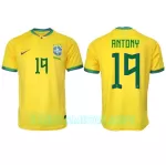 Camisola Brasil Antony 19 Homem Equipamento 1ª Mundial 2022