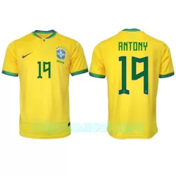 Camisola Brasil Antony 19 Homem Equipamento 1ª Mundial 2022 Camisola Brasil Antony 19 Homem Equipamento 1ª Mundial 2022