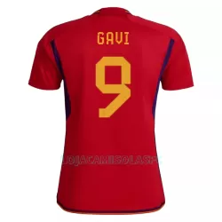 Camisola Espanha GAVI 9 Mulher Equipamento 1ª Mundial 2022 Camisola Espanha GAVI 9 Mulher Equipamento 1ª Mundial 2022