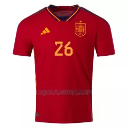 Camisola Espanha PEDRI 26 Homem Equipamento 1ª Mundial 2022