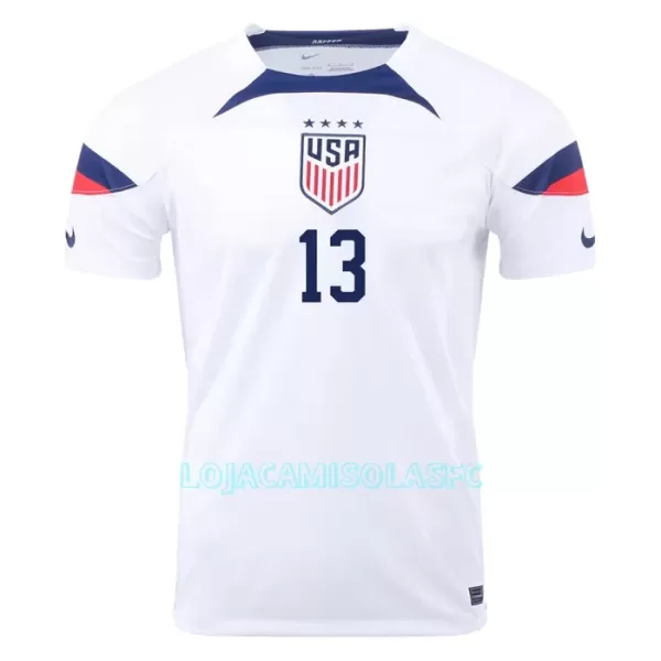 Camisola EUA MORGAN 13 Homem Equipamento 1ª Mundial 2022