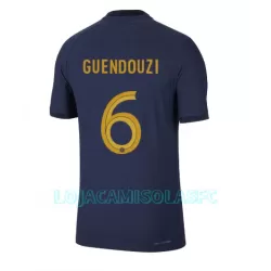 Camisola França Matteo Guendouzi 6 Homem Equipamento 1ª Mundial 2022 Camisola França Matteo Guendouzi 6 Homem Equipamento 1ª Mundial 2022