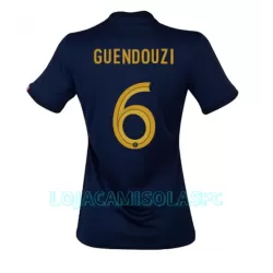 Camisola França Matteo Guendouzi 6 Mulher Equipamento 1ª Mundial 2022 Camisola França Matteo Guendouzi 6 Mulher Equipamento 1ª Mundial 2022