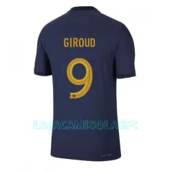 Camisola França Olivier Giroud 9 Homem Equipamento 1ª Mundial 2022 Camisola França Olivier Giroud 9 Homem Equipamento 1ª Mundial 2022