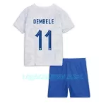 Camisola França Ousmane Dembele 11 Criança Equipamento 2ª Mundial 2022