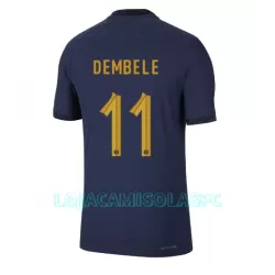 Camisola França Ousmane Dembele 11 Homem Equipamento 1ª Mundial 2022