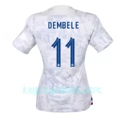 Camisola França Ousmane Dembele 11 Mulher Equipamento 2ª Mundial 2022