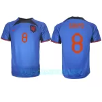 Camisola Holanda Cody Gakpo 8 Homem Equipamento 2ª Mundial 2022