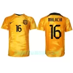 Camisola Holanda Tyrell Malacia 16 Homem Equipamento 1ª Mundial 2022
