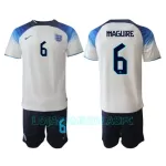 Camisola Inglaterra Harry Maguire 6 Criança Equipamento 1ª Mundial 2022