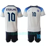 Camisola Inglaterra Raheem Sterling 10 Criança Equipamento 1ª Mundial 2022
