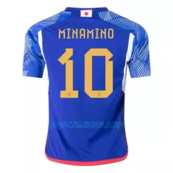 Camisola Japão MINAMINO 10 Homem Equipamento 1ª Mundial 2022 Camisola Japão MINAMINO 10 Homem Equipamento 1ª Mundial 2022