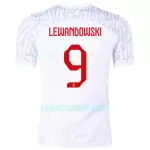 Camisola Polônia LEWANDOWSKI 9 Homem Equipamento 1ª Mundial 2022