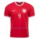 Camisola Polônia LEWANDOWSKI 9 Homem Equipamento 2ª Mundial 2022