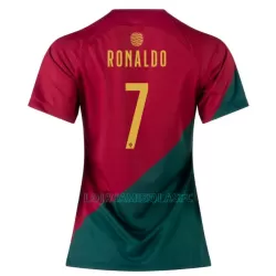 Camisola Portugal Cristiano Ronaldo 7 Mulher Equipamento 1ª Mundial 2022 Camisola Portugal Cristiano Ronaldo 7 Mulher Equipamento 1ª Mundial 2022
