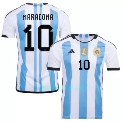 Camisola Argentina 3 Star MARADONA 10 Homem Equipamento 1ª Mundial 2022 Camisola Argentina 3 Star MARADONA 10 Homem Equipamento 1ª Mundial 2022