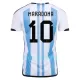 Camisola Argentina 3 Star MARADONA 10 Homem Equipamento 1ª Mundial 2022