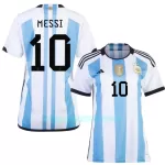 Camisola Argentina 3 Star MESSI 10 Mulher Mundial 2022