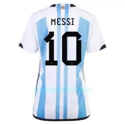 Camisola Argentina 3 Star MESSI 10 Mulher Mundial 2022