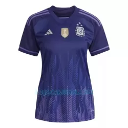 Camisola Argentina 3 Star Mulher Equipamento 2ª Mundial 2022
