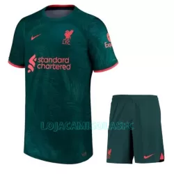 Camisola Liverpool Criança Equipamento 3ª 2022/23 Camisola Liverpool Criança Equipamento 3ª 2022/23