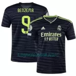 Camisola Real Madrid BENZEMA 9 Homem Equipamento 3ª 2022/23